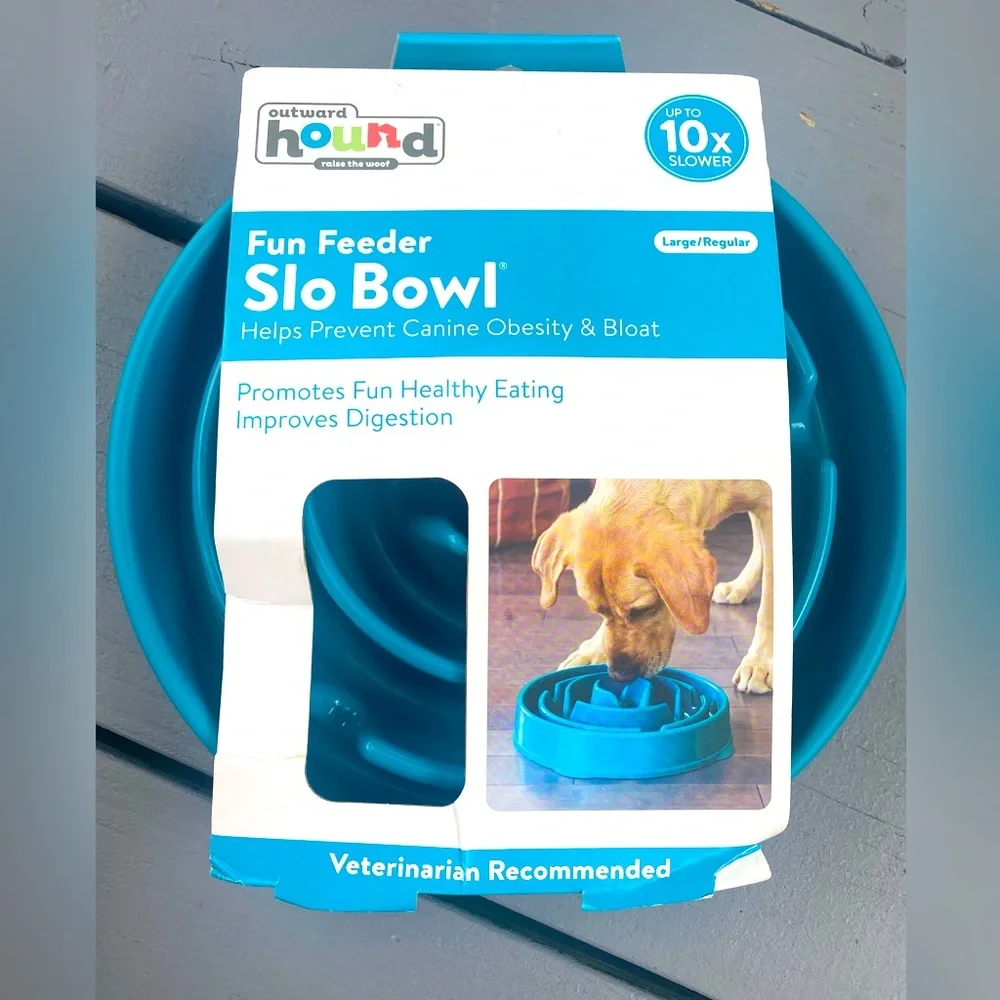 Outward Hound Fun Feeder Slow Eating Bowl for Dogs - Large 10